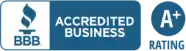 Better Business Bureau A+ Accredited Business badge for Hernandez Plumbing