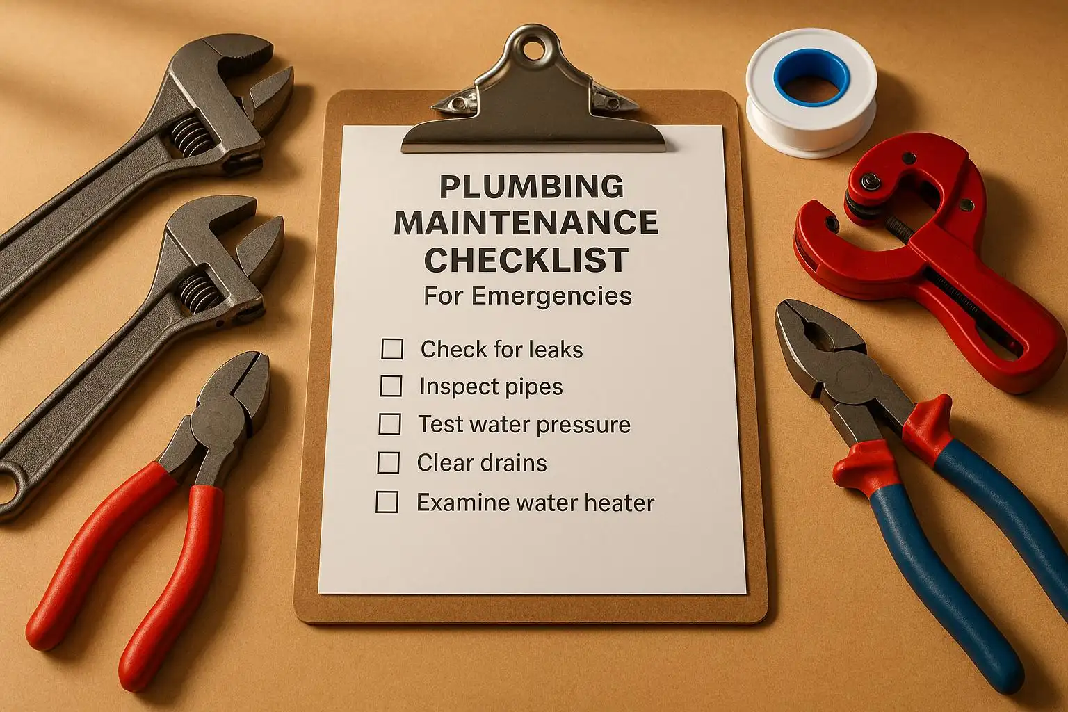 Plumbing Maintenance Checklist For Emergencies - Hernandez Plumbing blog article