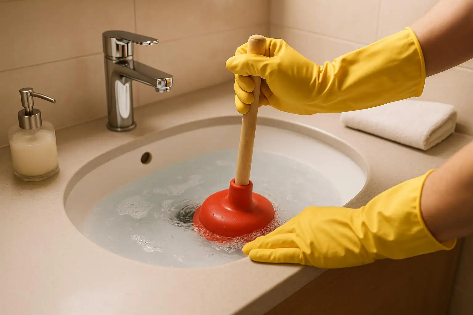How to Handle a Clogged Drain Emergency - Hernandez Plumbing blog article