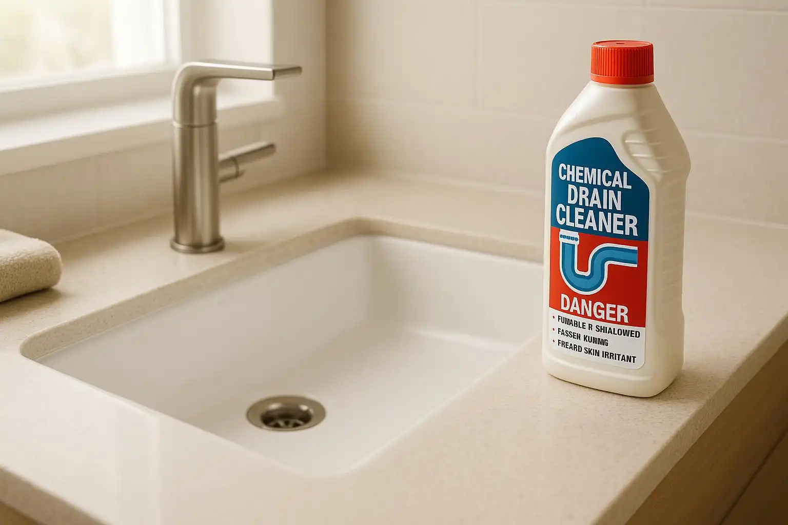 Best Practices for Using Chemical Drain Cleaners - Hernandez Plumbing blog article