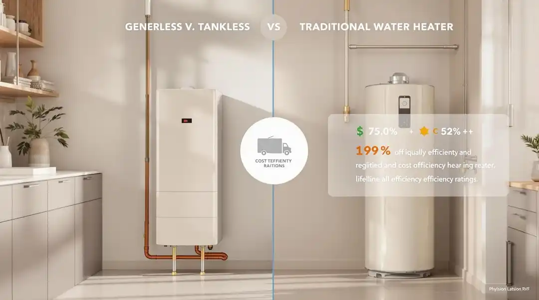 Featured image for: Tankless vs Traditional Water Heaters: A Cost Comparison