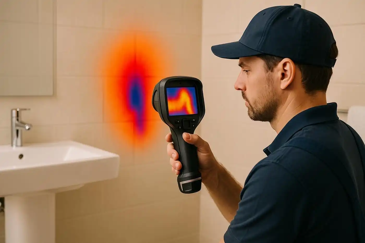 Hidden leak damage exposed during plumbing repair diagnosis